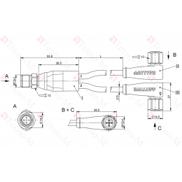 Y-образный распределитель Balluff BCC S414-S425-S425-U2043-015
