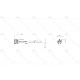 Разъем с кабелем Balluff BCC M313-0000-10-001-PW3334-020
