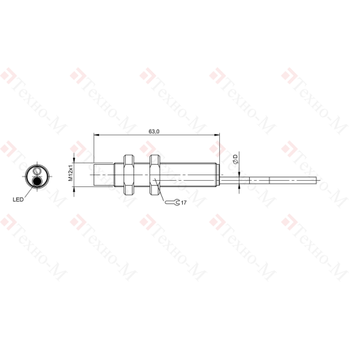Индуктивный датчик Balluff BES M12TI-NSC80F-BT05