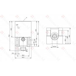 Индуктивный датчик Balluff BES Q40KEU-USU15B-S27G