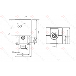 Индуктивный датчик Balluff BES Q40KEU-PAH25F-S04G