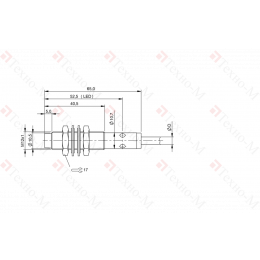 Индуктивный датчик расстояния Balluff BAW M12MF2-UAC40F-BP03