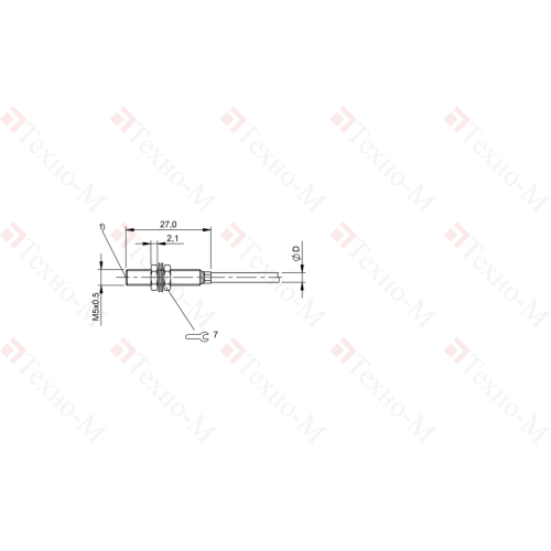 Индуктивный датчик Balluff BES M05ED-PSD05B-ES02-T01