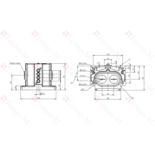 Блочный выключатель Balluff BNS 819-D04-K12-100-10