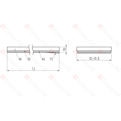 Магнитная лента для линейных энкодеров Balluff BML TSC-ALCZ-1ZZZ-M0819