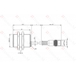 Индуктивный датчик Balluff BES M30MF-GSC15B-BX00,3-GS04-U