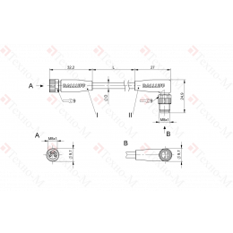 Соединительный кабель Balluff BCC M314-M324-30-304-EX44T2-010