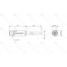 Разъем с кабелем Balluff BCC S418-0000-1A-069-VX8825-200
