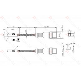 Магнитный датчик для цилиндра Balluff BMF 235K-PS-C-2A-SA93-S4-00,3