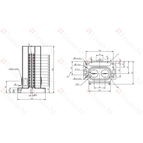 Блочный выключатель Balluff BNS 819-D12-E12-100-10