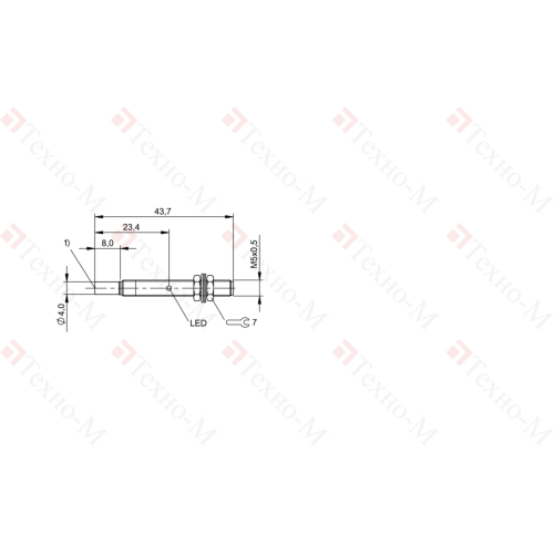 Индуктивный датчик Balluff BES M05ED-POC50F-S26G