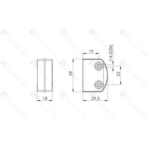Магнитный датчик безопасности Balluff BID R02K-4R300