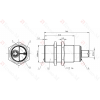 Емкостной датчик Balluff BCS M30B4I2-PSC15D-S04K