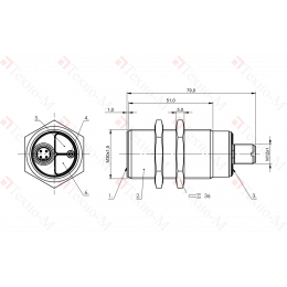 Емкостной датчик Balluff BCS M30B4I2-PSC15D-S04K