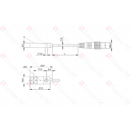 Индуктивный датчик расстояния Balluff BAW R03KC-UAE40B-BP00,3-GS49