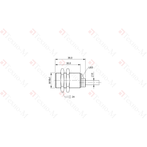 Индуктивный датчик Balluff BES M18MD-PSC50B-BP02-003