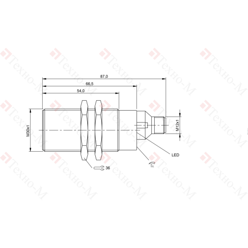 Емкостной датчик Balluff BCS M30EM2-PSC20C-S04K
