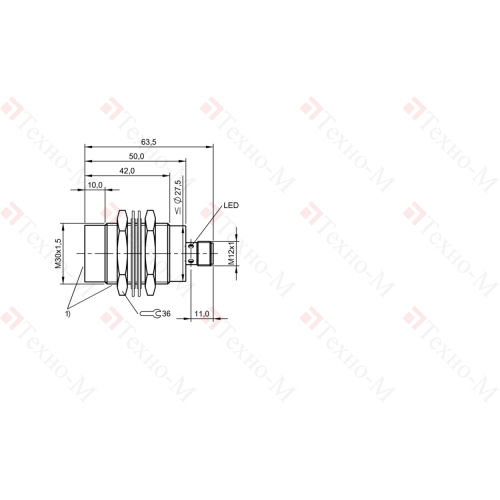 Индуктивный датчик Balluff BES M30EE1-PSC40F-S04G-S