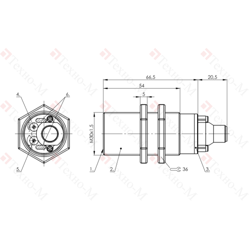Емкостной датчик Balluff BCS M30BBM2-PPM20C-S04G