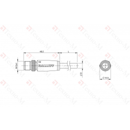 Разъем с кабелем Balluff BCC M415-0000-2A-043-PS0534-100