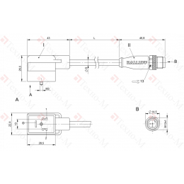 Соединительный кабель Balluff BCC VB23-M413-3E-666-PX0350-020