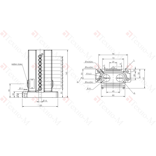 Блочный выключатель Balluff BNS 819-D10-D12-62-10
