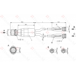 Y-образный распределитель Balluff BCC M414-M313-M313-U2026-010