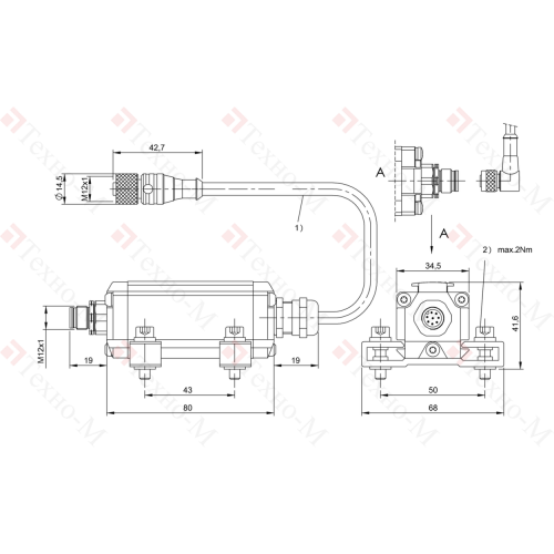 RFID головка чтения/записи Balluff BIS L-307-S115