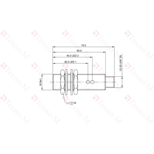 Индуктивный датчик Balluff BES M18MN-USU80B-S21G