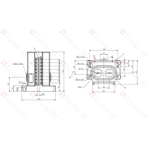 Блочный выключатель Balluff BNS 819-D08-E12-100-10