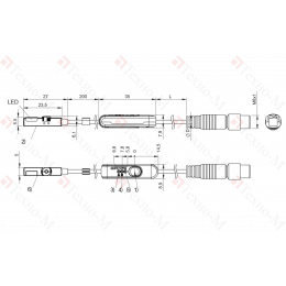 Магнитный датчик для цилиндра Balluff BMF 235K-H-NO-C-A2-S75-00,3
