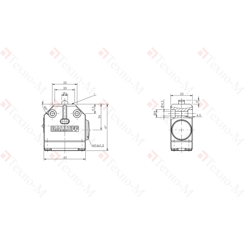 Одиночный выключатель Balluff BNS 819-100-D-11