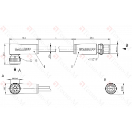 Соединительный кабель Balluff BCC M428-M418-3A-320-PX0825-050