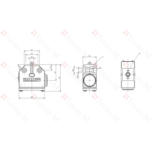 Одиночный выключатель Balluff BNS 813-100-K-38