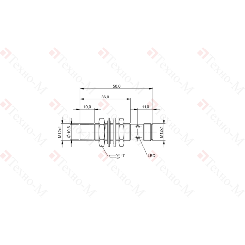 Индуктивный датчик Balluff BES M12MD1-PSC80E-S04G-W01