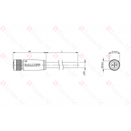 Разъем с кабелем Balluff BCC M415-0000-1A-030-VS85N6-060