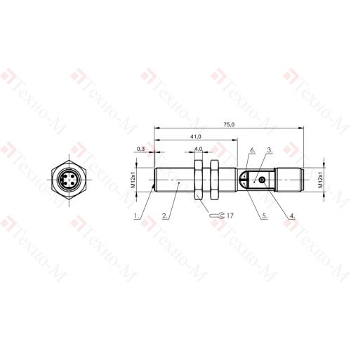 Емкостной датчик Balluff BCS M12B4G2-NSC40D-S04K