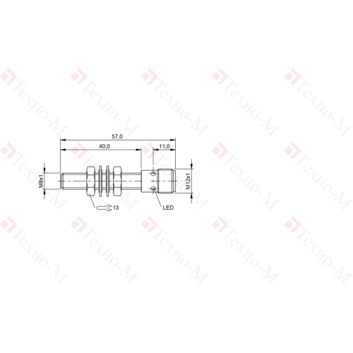 Индуктивный датчик Balluff BES M08EG1-PSC15A-S04G-W