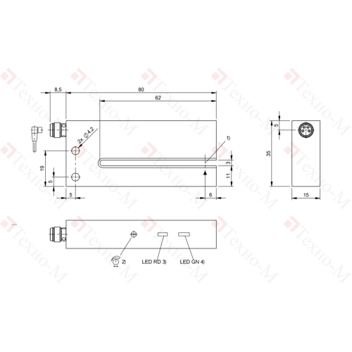Щелевой датчик Balluff BGL 3D-001-S75