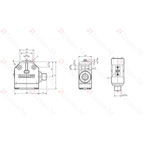 Одиночный выключатель Balluff BNS 819-100-E-11-S80