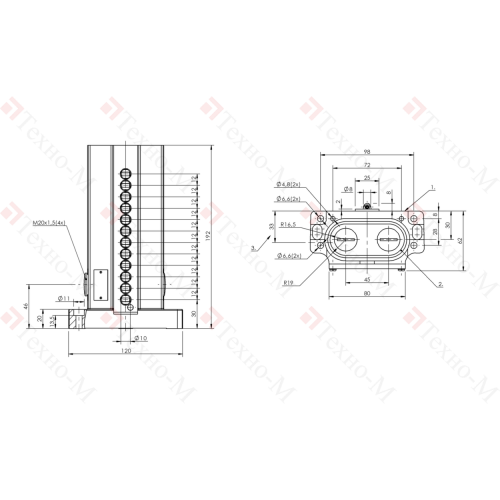 Блочный выключатель Balluff BNS 819-D12-R12-62-10