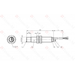 Емкостной датчик уровня Balluff BCS M12TTI1-PSM60G-ET02-E