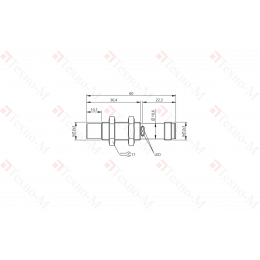 Емкостной датчик уровня Balluff BCS M12K4D2-GSM80G-S04G