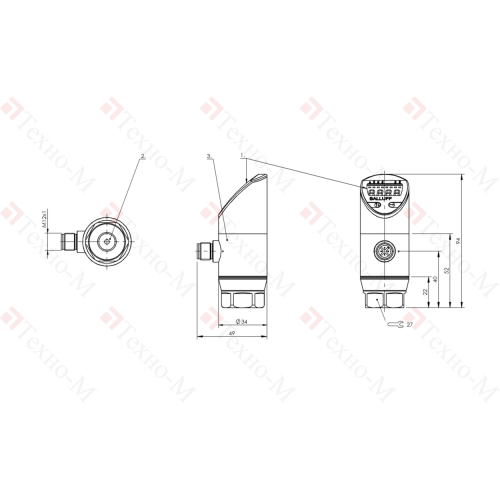 Датчик давления Balluff BSP B002-EV002-D00S1B-S4