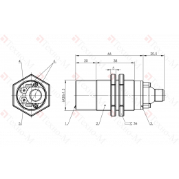 Емкостной датчик уровня Balluff BCS M30T4M2-NPC30G-S04G