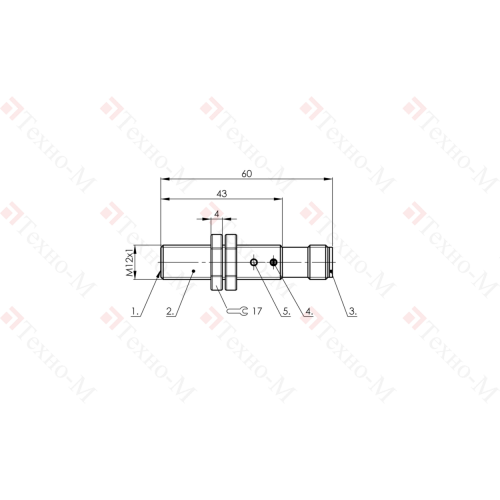 Емкостной датчик Balluff BCS M12T4D2-POM40C-S04G