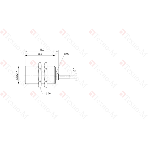 Индуктивный датчик Balluff BES M30MI-PSC10B-BP02