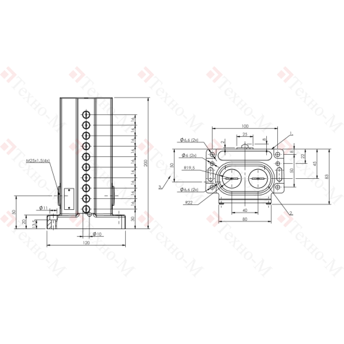 Блочный выключатель Balluff BNS 819-D10-D16-100-10