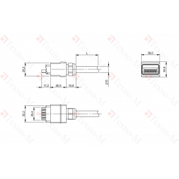 Разъем с кабелем Balluff BCC HB75-0000-PA-121-VX85B5-050