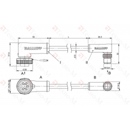 Соединительный кабель Balluff BCC A325-M425-3E-330-VS85N6-020